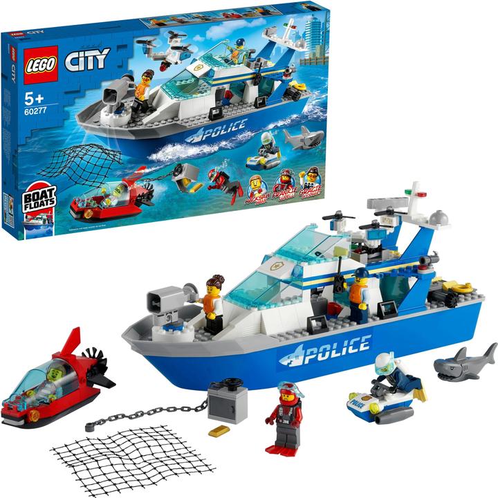 Productafbeelding LEGO Politieboot (60277, LEGO Stad)