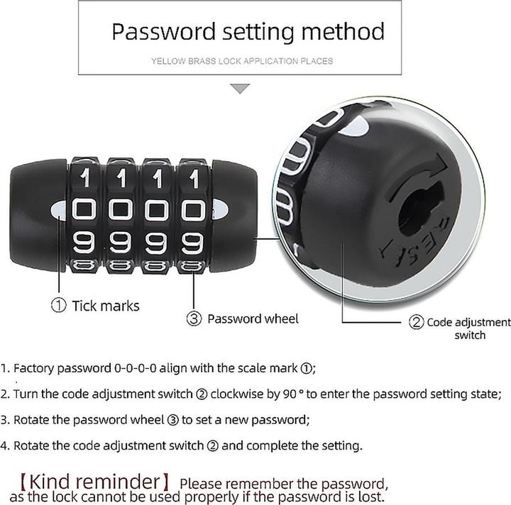 Image du produit Mobygo Cadenas à câble EasyPass (180 cm)