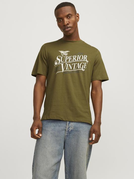 Actual product image Jack & Jones Printed round neck T-shirt T-shirt (M)