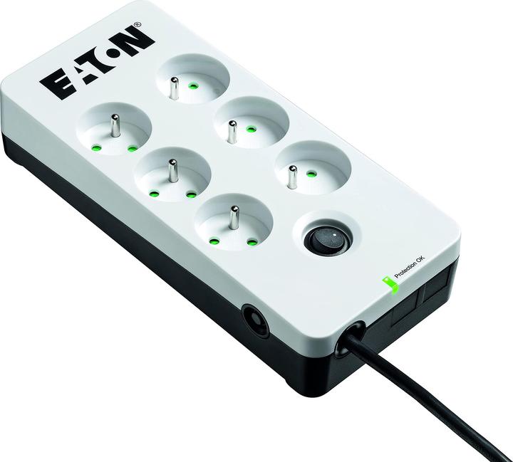 Produktbild Eaton Überspannungsschutz PB6F (6 x UTE, 10 A, weiss) (6 x, CEE 7/5, 1.50 m)