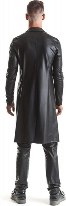 Actual product image Regnes Fetish Planet Herren Wetlook Mantel "RMSergio001" (L)