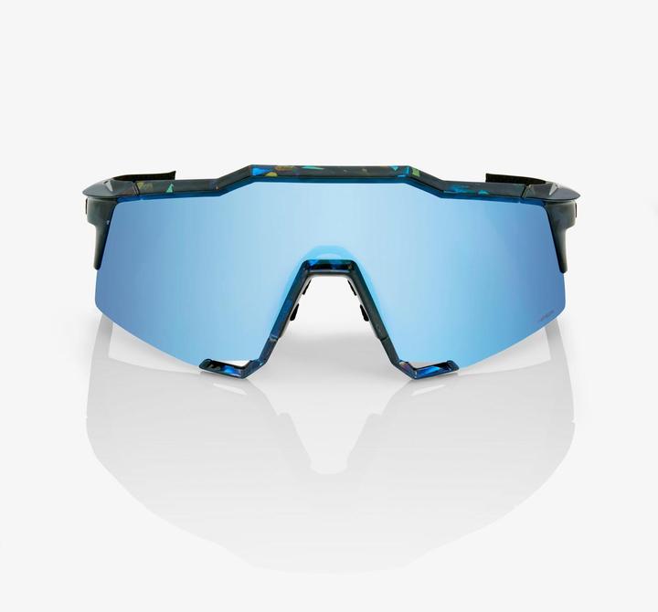 Image du produit 100% Lunettes Speedccraft-Black Holographic-Hiper Blue Multilayer Mirro (Noir, Bleu glacier)