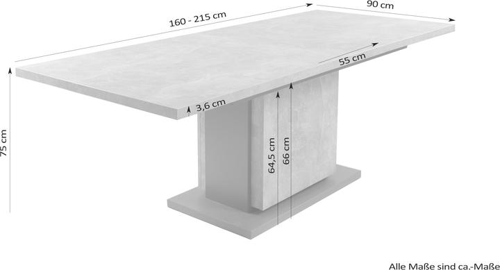 Produktbild ByLiving Britta (160 x 90 x 75 cm)