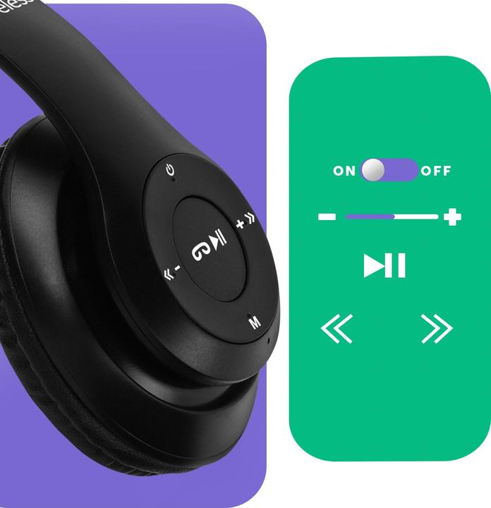 Actual product image Avizar P15 Audio Over-ear Headphones Bluetooth (6 h, Wireless)