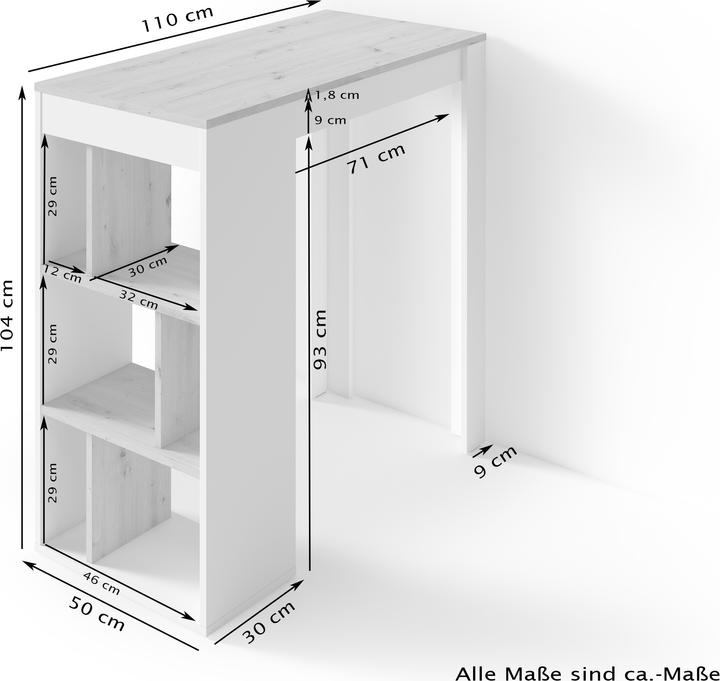 Immagine prodotto ByLiving Moby (110 x 50 x 104 cm)