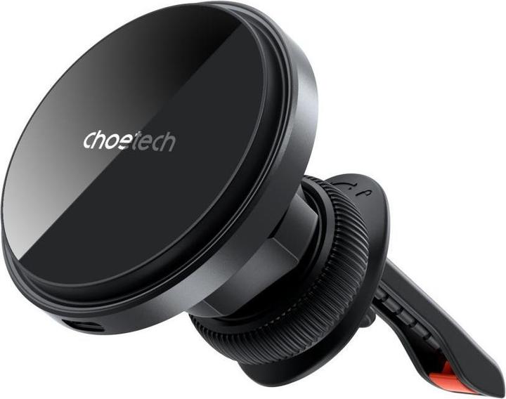 Immagine prodotto Choetech Supporto da auto magnetico T204-F con ricarica wireless da 15W - nero