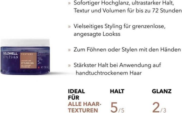 Nährwerte und Zutaten Goldwell Lagoom Jam (Haargel, 150 ml)