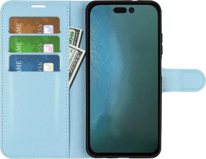 Image du produit Cover-Discount iPhone 14 Plus - Étui en cuir bleu clair (Apple iPhone 14 Plus)