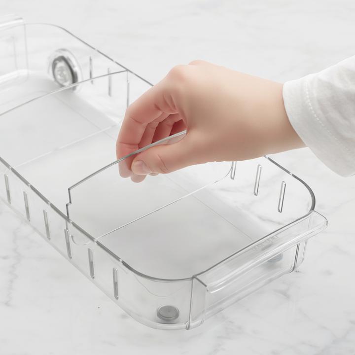Actual product image YouCopia RollOut fridge caddy