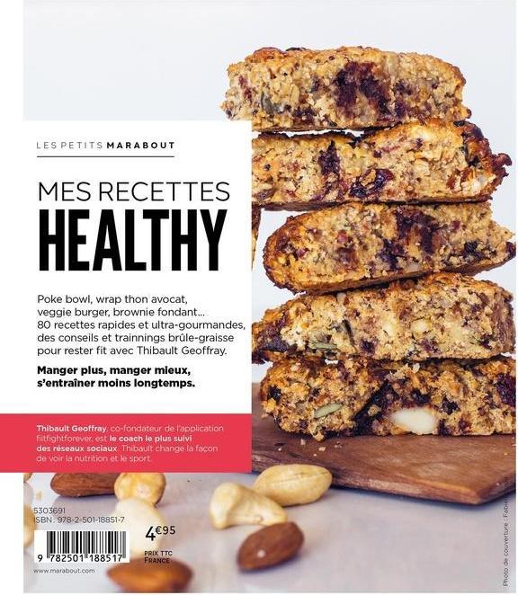 Produktbild Mes recettes healthy BIM! : 80 recettes testées pour vous! (Französisch, Geoffray Thibault, 2025)