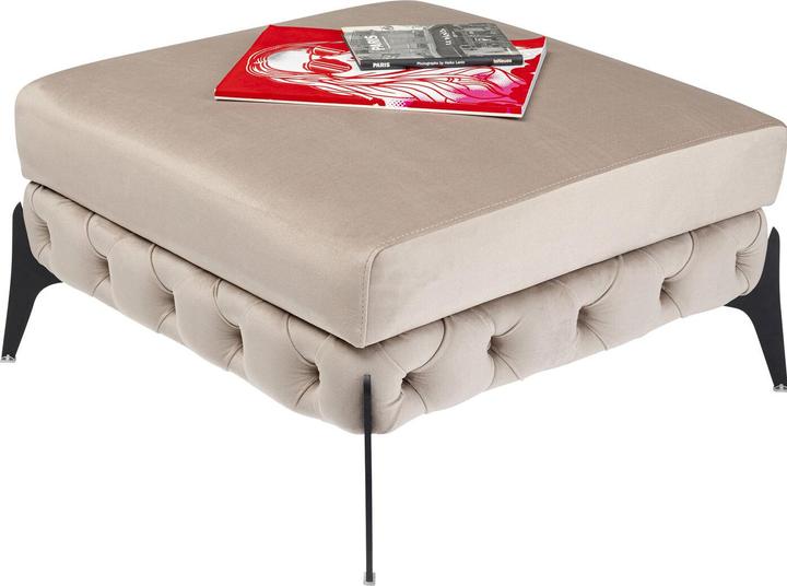 Produktbild Kare Design Hocker Bellissima Velvet Beige 80cm