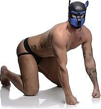 Actual product image Master Series Neoprene Puppy Hood - Black and Blue