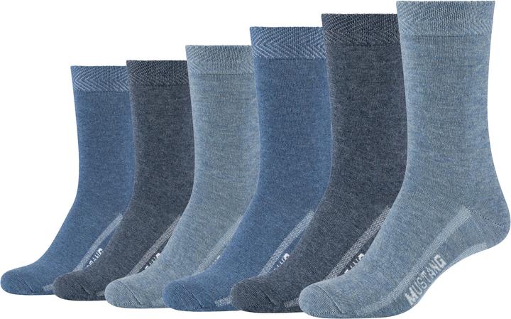 Immagine prodotto Mustang Donna true denim calzini organici 6p (confezione da 6, 39, 42)