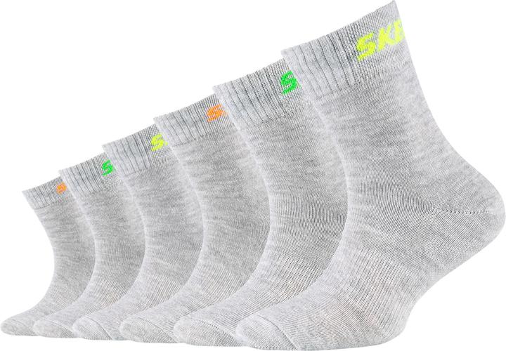 Skechers Girls Mesh Ventilation Socken 6p (6er Pack, 27, 30)