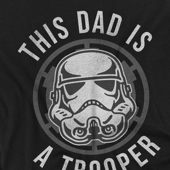Actual product image Star Wars Unisex Adult Dad Is A Trooper Fathers Day T-Shirt (XXL)