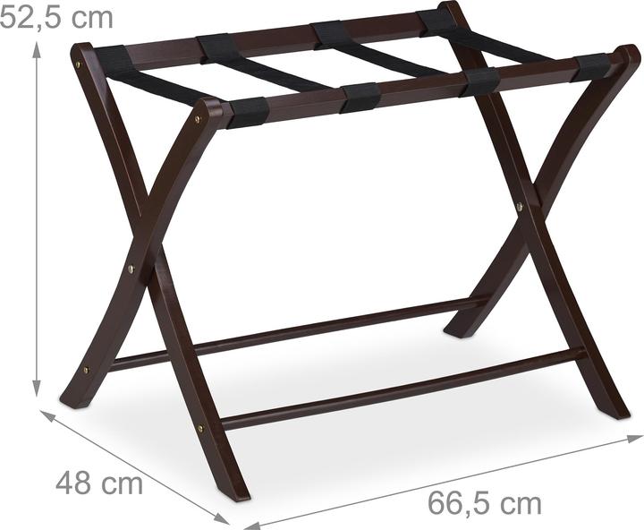 Actual product image Relaxdays Folding Luggage Rack (Suitcase rack)