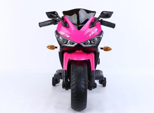 Image du produit Es-toys Elektro Kindermotorrad 888 – 12V 4,5A Akku – mit Stützräder, Musik und Lichter -Pink