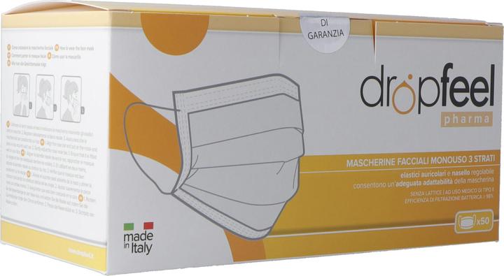 Produktbild Dropfeel Medizinische Einweg-Gesichtsmaske (Typ II, 50 x)