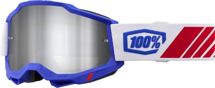 Produktbild 100% Accuri 2 Goggle Kolby - Mirror Silver Lens (Blau, Mirror Silver)
