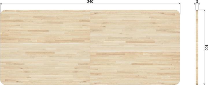 Produktbild Woood Tablo (77 x 240 x 100 cm)