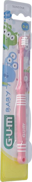 Immagine prodotto GUM Spazzolino per bambini 0-2 anni rosa (Morbido, 1 x)