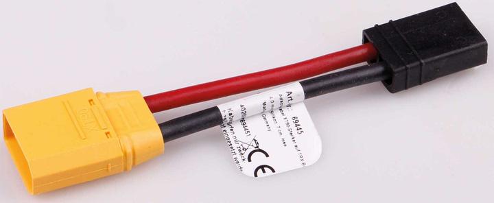 Actual product image Muldental adapter cable xt-90 plug to trx socket 4.0 mm², silicone, 7 cm