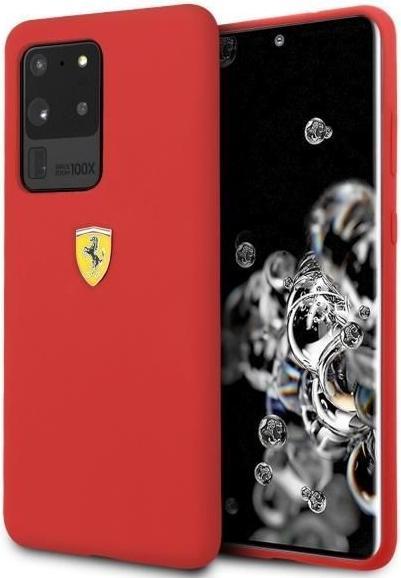 Produktbild Ferrari Hardcase FESSIHCS69RE S20 Ultra G988 czerwony/red Silicone (Samsung Galaxy S20 Ultra)