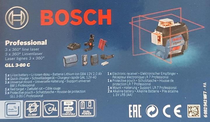 Productafbeelding Bosch Professional GLL 3-80 C Batterij BM 1 LR 7 L