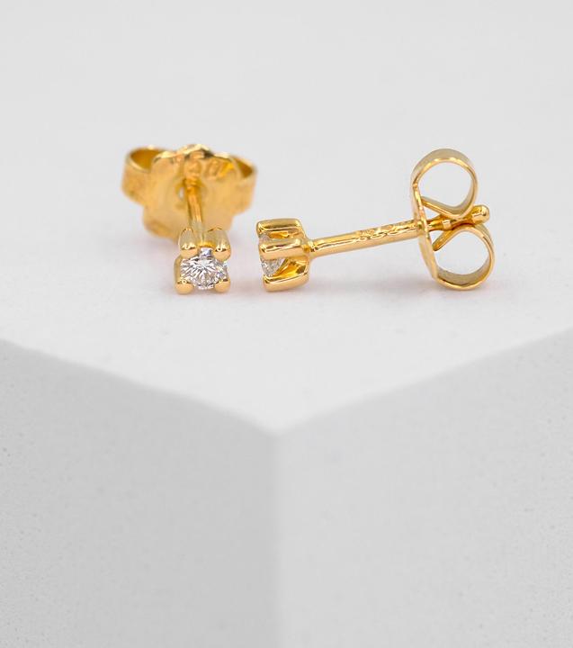 Image du produit Muau Boucles d'oreilles (750/18 K Or jaune)