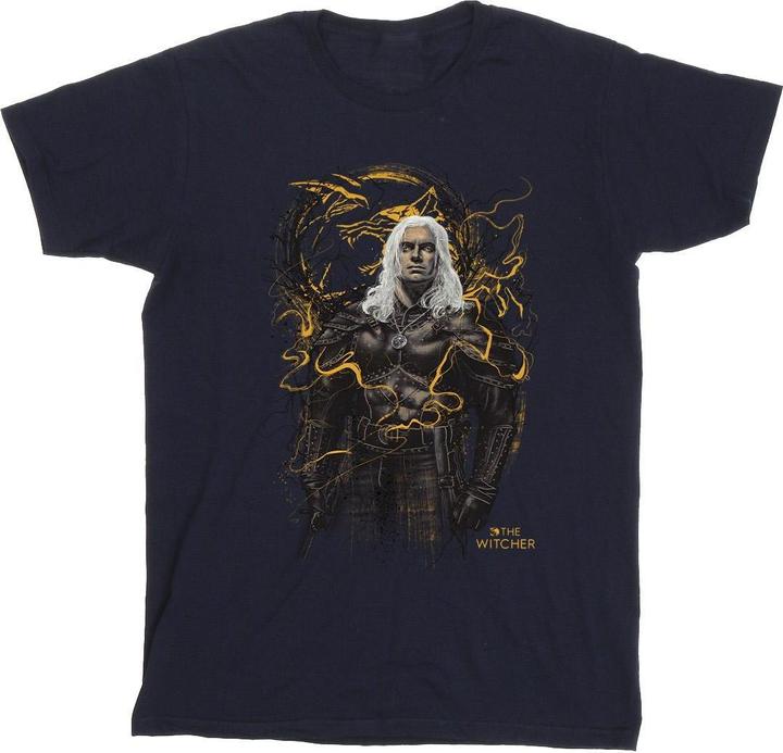 Netflix The Witcher Smoking Wolf TShirt (S)