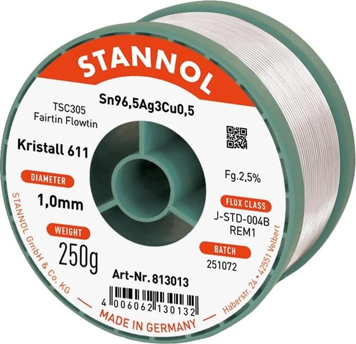 Produktbild Stannol Lötdraht 611 2,5% Ø 1,0 (Lötzinn)