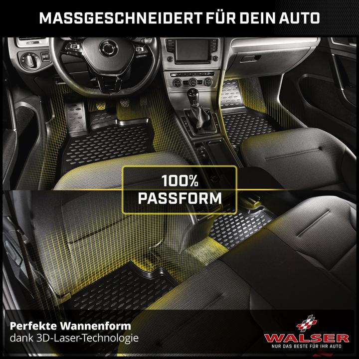 Actual product image Walser Rubber mats XTR for Audi Q3 (F3B) 2018-Today, Audi Q3 Sportback (F3N) 2019-Today (2 front mats + 2 rear mats)