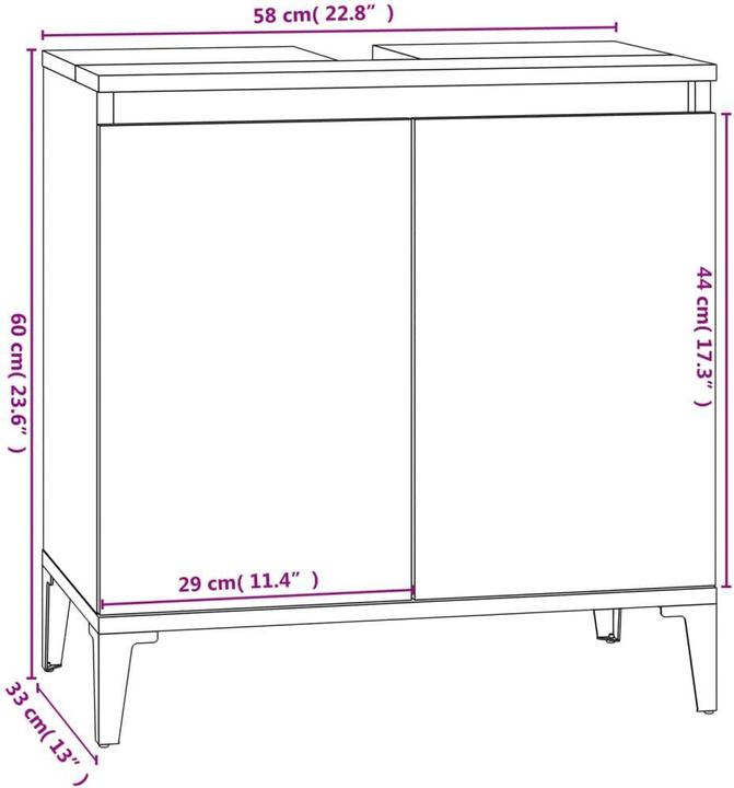 Produktbild VidaXL Babbie (58 x 33 x 60 cm)