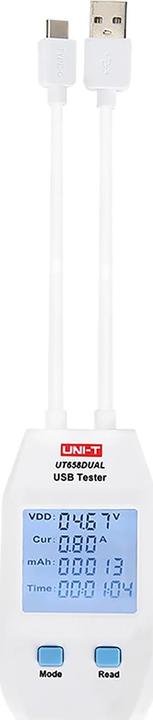 Produktbild Uni-T UT658 Dual-USB-USB-C-Buchsentester
