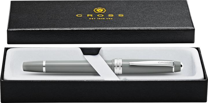 Produktbild Cross Füllfederhalter Bailey Light Grau-Lack M-Feder Geschenkbox (Grau-Lack, 1 x)