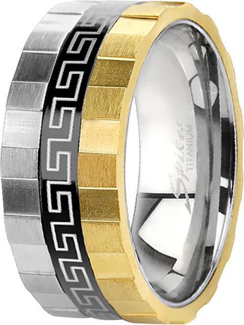 Image du produit Star Piercing Bague argent rainuré avec labyrinthe (61)