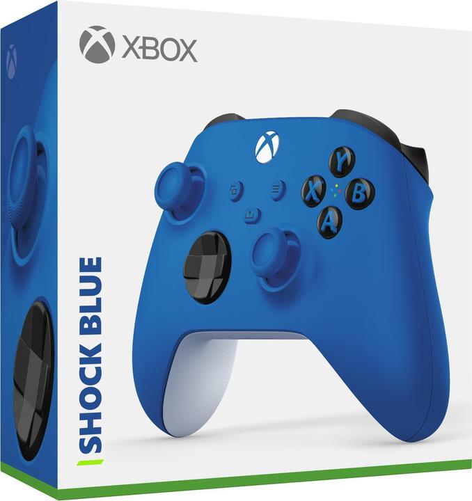 Actual product image Microsoft Xbox Wireless Controller - Shock Blue (PC, Xbox One X, Xbox Series X, Xbox One S, Xbox Series S)