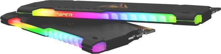 Productafbeelding Patriot DDR4 PC3600 16GB (2x8) Viper Steel RGB (2 x 8GB, 3600 MHz, DDR4 RAM, DIMM 288 pin)