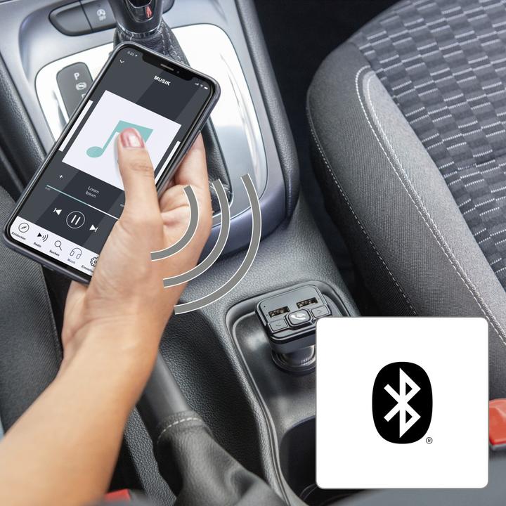 Produktbild Hama FM-Transmitter mit Bluetooth®- und Freisprechfunktion
