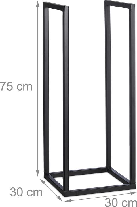 Immagine prodotto Relaxdays Rastrelliera per legna da ardere (30 x 30 x 75 cm)