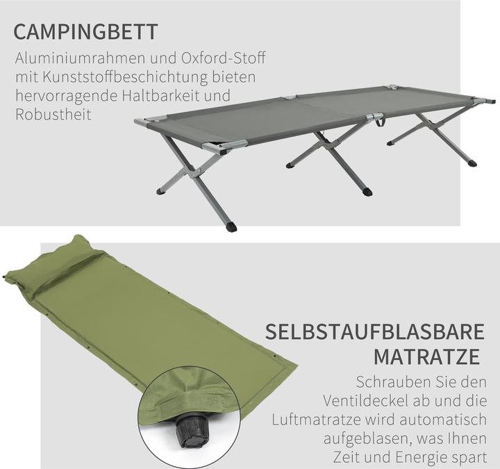 Produktbild Outsunny Feldbett mit Luftmatratze