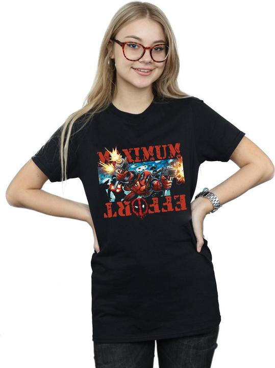Image du produit - T-shirt DEADPOOL MAXIMUM EFFORT - Femme (L)