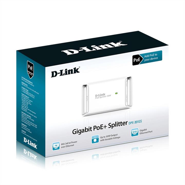 Produktbild D-Link DPE-301GS Gigabit PoE Plus Splitter (1 Ports)