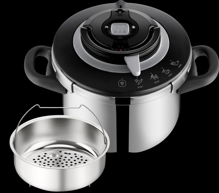Actual product image Tefal Clipso+ Chef 6L Schnellkochtopf (22 cm, Steam cooker, Stainless steel)