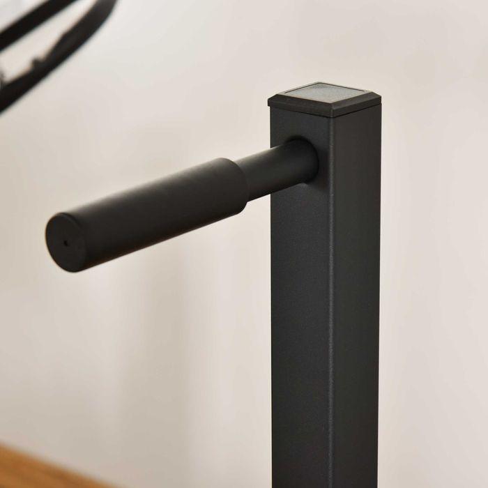 Image du produit Swisshandel24 Station de dips Support de dips Barres abdominales Exercices pour le dos Acier noir 104 x 70,5