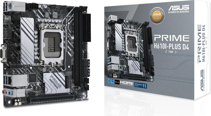 ASUS MB Prime H610I-Plus (LGA 1700, Intel H610, Mini-ITX)