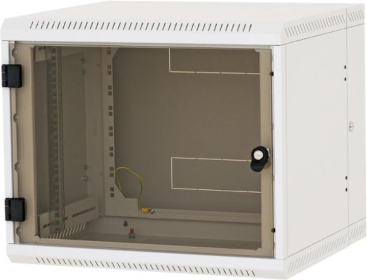 Actual product image Triton RBA-06-AD6-CAX-A1 - Wall-mounted 19" cabinet, 2-sectioned, 6 HU, 615 mm depth (6 RU, 19 inch rack)