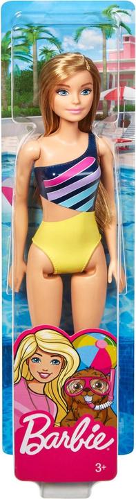 Image du produit Barbie Beach avec maillot de bain à rayures
