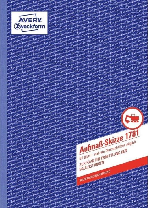 Produktbild Avery Aufmass-Skizze (50 x)