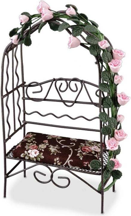 Produktbild Reutter 001.807/3 - Gartenbank mit Rosenbogen, Miniatur